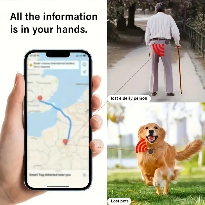GPS Tracker for Car,Mini Trackers Device with Weatherproof Magnetic Case-No Monthly Fee-Best Hidden GPS Trackers,Anti-Lost Device,Works with Apple Find My