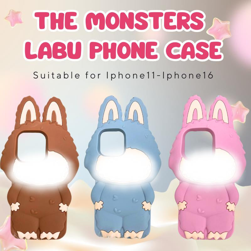 Labu Cute 3D Cartoon Phone Case – TPU Silica Gel, Scratch-Resistant and Shockproof, Compatible with Iphone 11, 12, 13, 14, 15, 16 Series