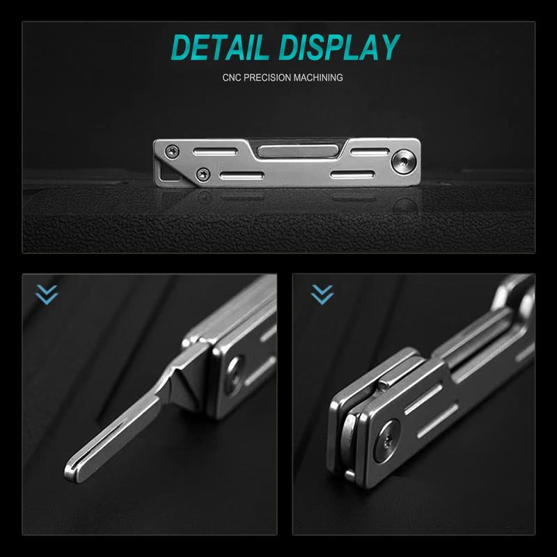 Folding Scalpel Knife, Father'S Day Gift,Edc Tool for Diy&Office, 3.07Inch Coin Pocket Fit for Outdoor Camping&Daily Carry(With 5Pcs Replaceable Blades)
