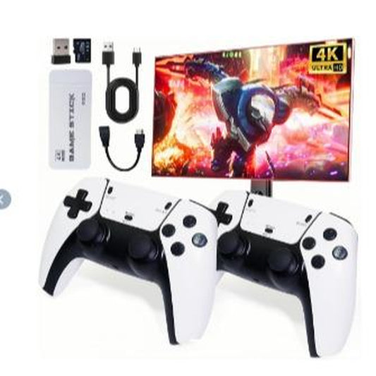 2025 Upgrade Retro Game Console Stick Pro,20000+ Games,Plug and Retro Play Video Games for Tv,4K Hdmi Output Game Stick,Retro Game Stick(Whtie64Gb) Super Nes Digital Wireless Controller