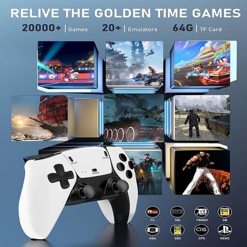 2025 Upgrade Retro Game Console Stick Pro,20000+ Games,Plug and Retro Play Video Games for Tv,4K Hdmi Output Game Stick,Retro Game Stick(Whtie64Gb) Super Nes Digital Wireless Controller