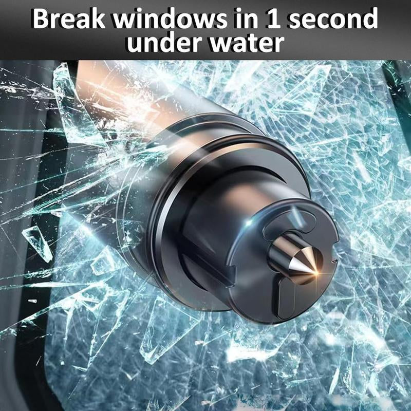 2 in 1 Car Safety Hammer,Glass Breaker under Water,Safe Hammer,Car Hammer Seatbelt Cutter,Window Breaker Emergency Escape Tool,Small and Easy to Use Car Safety Tool.