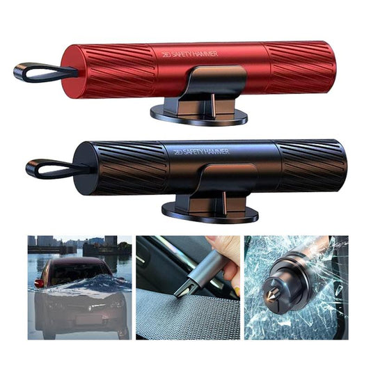 2 in 1 Car Safety Hammer,Glass Breaker under Water,Safe Hammer,Car Hammer Seatbelt Cutter,Window Breaker Emergency Escape Tool,Small and Easy to Use Car Safety Tool.